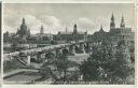 Dresden - Friedrich-August-Brücke - Foto-Ansichtskarte