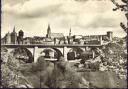Bautzen - Friedensbrücke mit Altstadt - Foto-AK