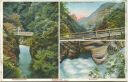 Postkarte - Bodetal im Harz - Teufelsbrücke - Bodekessel