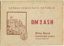 QSL - QTH - Funkkarte - DM2ASH - Bernburg