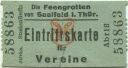 Die Feengrotten von Saalfeld in Türingen - Eintrittskarte
