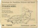 Berlin - Pfaueninsel - Eintrittskarte