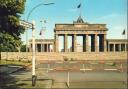 Berlin - Brandenburger Tor mit Mauer - Foto-AK Grossformat