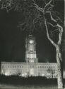 Berlin - Rathaus bei Nacht - Foto-AK Grossformat 1959