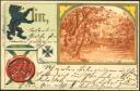 Postkarte - Berlin-Tiergarten - Denkmal Friedrich Wilhelm III - Wappen