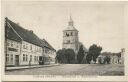Postkarte - Friedland (Meckl.) Mecklenburg - Pferdemarkt mit Nikolaikirche