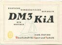 QSL - Funkkarte - DM3KiA - Rostock - Gesellschaft für Sport und Technik