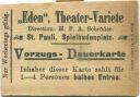 Hamburg - St. Pauli Spielbudenplatz - Eden Theater-Variete - Vorzugs-Dauerkarte