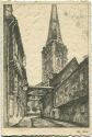 Postkarte - Lübeck - Engelsgrube - Jacobikirche