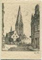 Postkarte - Lübeck - Aegidienkirche