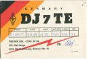 Postkarte - QSL - Funkkarte - DJ7TE