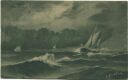 Langeoog - Segelschiffe - Künstlerkarte
