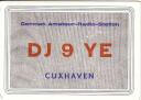 QSL - Funkkarte - DJ9YE - Cuxhaven-Stickenbüttel