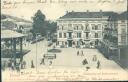 Postkarte - Bad Pyrmont - Brunnenplatz - Brunnenstrasse