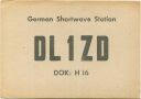 QSL - Funkkarte - DL1ZD - Boffzen - 1958