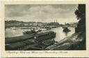 Postkarte - Magdeburg - Blick von Werder auf Hindenburg Brücke 30er Jahre