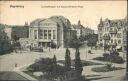Ansichtskarte - Magdeburg - Zentraltheater mit Kaiser-Wilhelm-Platz