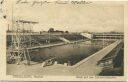 Postkarte - Düsseldorf - Stadion - Blick auf das Schwimmbecken