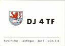 QSL - Funkkarte - DJ4TF - 42799 Leichlingen - 1959