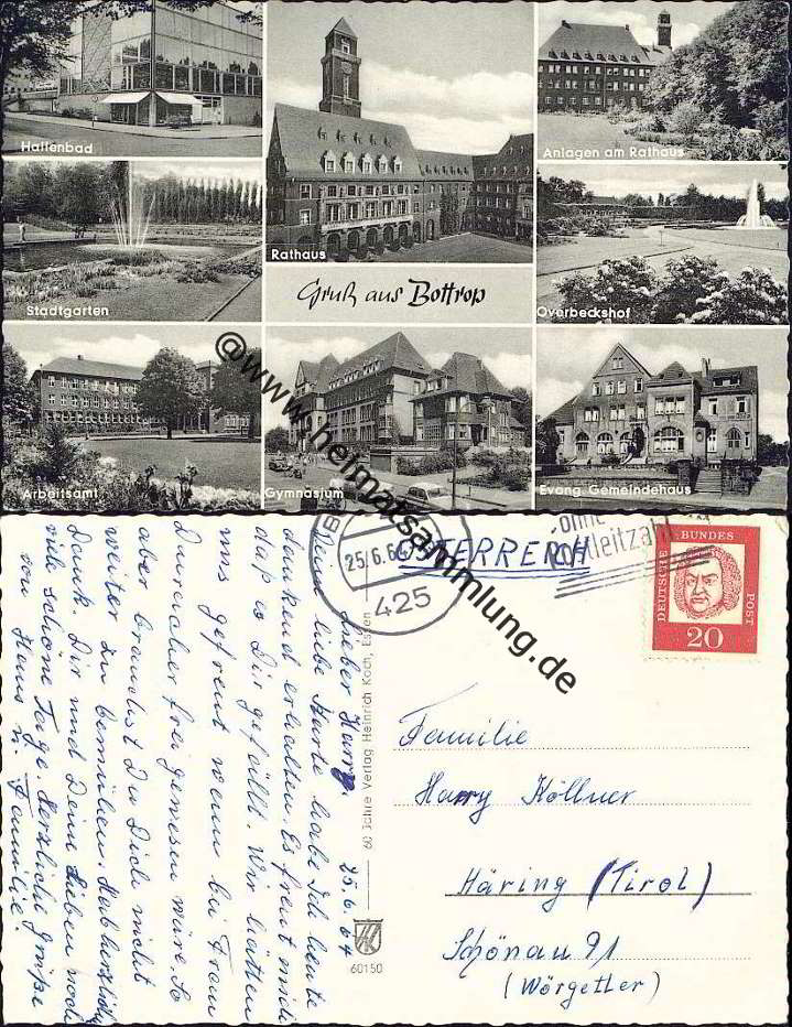 Bottrop Hallenbad Gymnasium Verlag Heinrich Koch Essen 