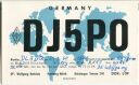 QSL - QTH - Funkkarte - DJ5PO - Germany 
