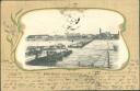 Postkarte - Köln - Deutz mit Schiffbrücke