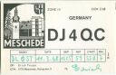QSL - QTH - Funkkarte - DJ4QC - Meschede