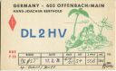 QSL - Funkkarte - DL2HV - Offenbach