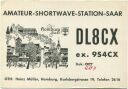 QSL - Funkkarte - DL8CX - Homburg - 1959