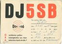 QSL - Funkkarte - DJ5SB - Ludwigshafen am Rhein