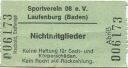Sportverein 08 e. V. Laufenburg - Nichtmitglieder - Eintrittskarte