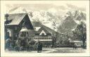 Ansichtskarte - Marktplatz in Garmisch mit Zugspitzgruppe