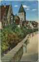 Postkarte - Ulm - An der Stadtmauer