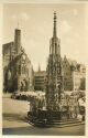 Nürnberg - Der schöne Brunnen mit Frauenkirche - Foto-AK