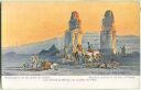Postkarte - Theben - Memnonsäulen