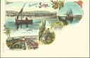Postkarte - Suez - Port Tewfik - Courbe de Chalouf