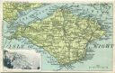 Postkarte - Isle of Wight - Map card ca. 1905