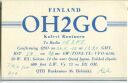QSL - QTH - Funkkarte - OH2GC - Finnland
