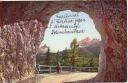 Ansichtskarte - Italien - Südtirol - Crepa-Tunnel gegen Mittagsspitze und Croda da Lago bei Cortina