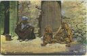 Postkarte - Groupe de mendiants