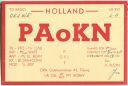 QSL - QTH - Funkkarte - PA0KN - Holland - Tilburg