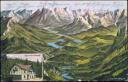 Panorama - Fernpass - Alpenhotel Fernpass - Künstlerkarte Eugen Felle