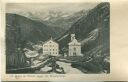 Postkarte - Heilig Kreuz im Ötzthale gegen die Stubaierberge ca. 1900