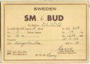 QSL - Funkkarte - SM6BUD - Sweden - Kungsbacka