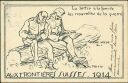 Ansichtskarte - Militär - Soldatenkarte - AVX Frontires Suisses 1914 - signiert L Perrin