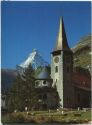 Zermatt - Kirche - Ansichtskarte
