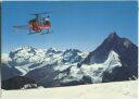 Zermatt - Helikopter der Air-Zermatt - Ansichtskarte