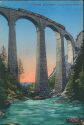 Postkarte - Albulabahn  - Landwasser-Viadukt