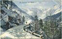 Postkarte - Berninastrasse im Winter