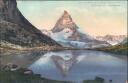 Postkarte - Lac du Riffel et le Mont Cervin - Matterhorn und Riffelsee ca. 1905